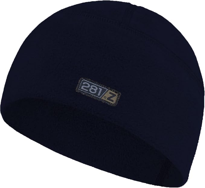 281Z Polartec Fleece Winter Warmth Skull Cap - Military Tactical Hiking Outdoor Sport - Watch Cap Beanie Hat (Navy Blue) - skull watch