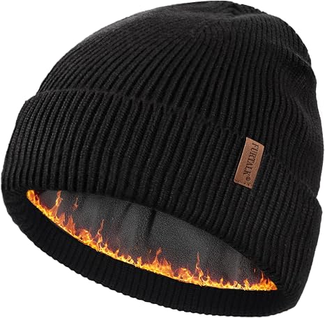 FURTALK Winter Hats for Men Women Fleece Lined Beanie Warm Cuffed Outdoor Skull Cap - skull hat
