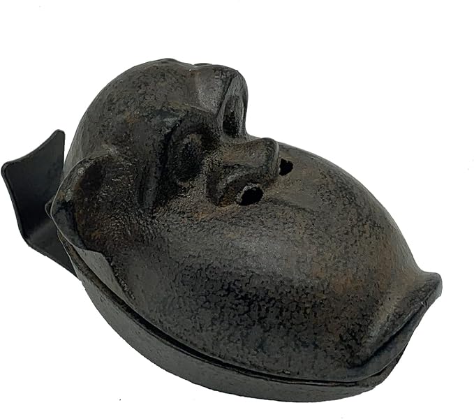 Cigar Ashtray, Cast Iron Monkey Ashtray, Creative Orangutan Ashtray with Lid, Outdoor Indoor Funny Ashtrays, Cool Cigar Holder Ashtrays for Home Office Countertop Decoration, Antique Bronze - skull ashtray