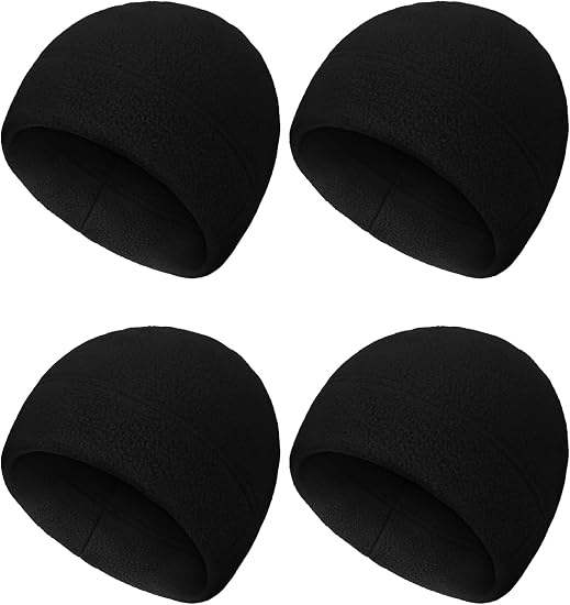 SATINIOR 4 Pcs Skull Caps Fleece Warm Beanie for Men Women - skull watch