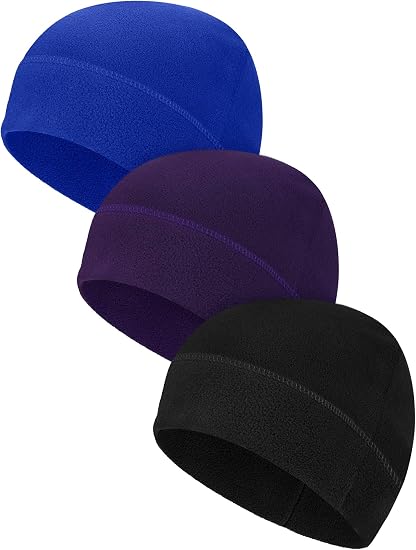 Syhood Winter Warm Skull Cap Soft Fleece Beanie Hat Thick Windproof Watch Cap Skiing Outdoor Warm Colored for Men Women - skull watch