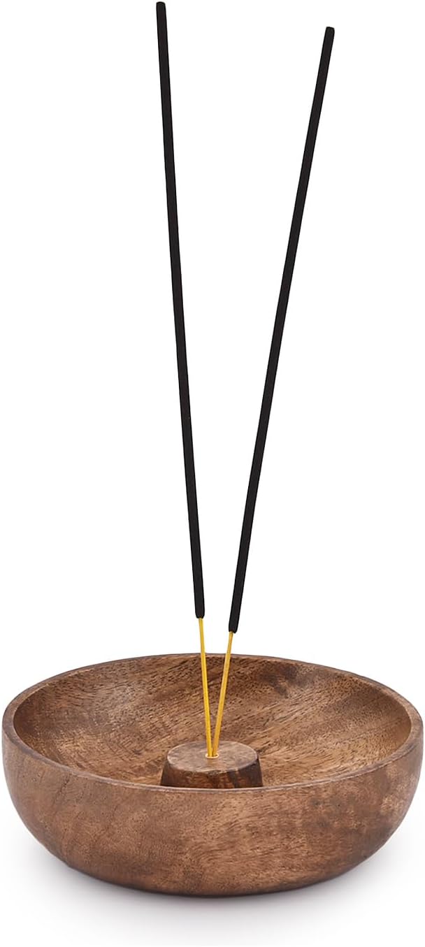 EDHAS Incense Burner Stick Holder Bowl, Ash Catcher Bowl for Home Décor, Meditation, Yoga (5" x 5" x 1.5") - skull incense burner