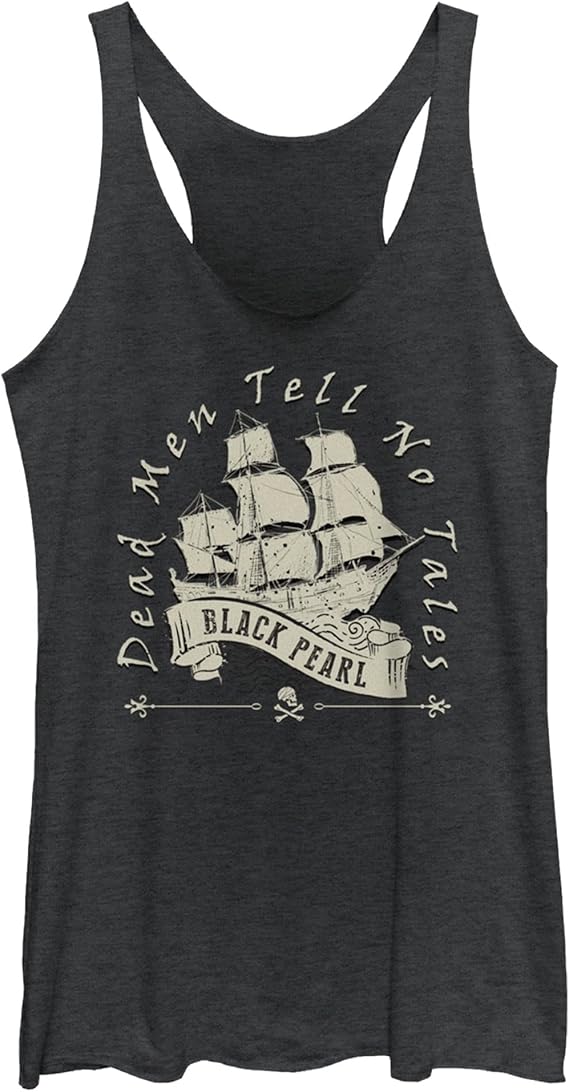 Women's Pirates of the Caribbean: Dead Man's Chest Dead Men Tell No Tales B - skull tank tops