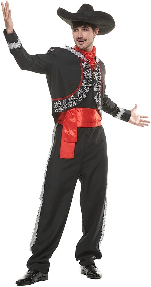 FantastCostumes Men's Mariachi Costume Day of The Dead Suit - sugar skull dress