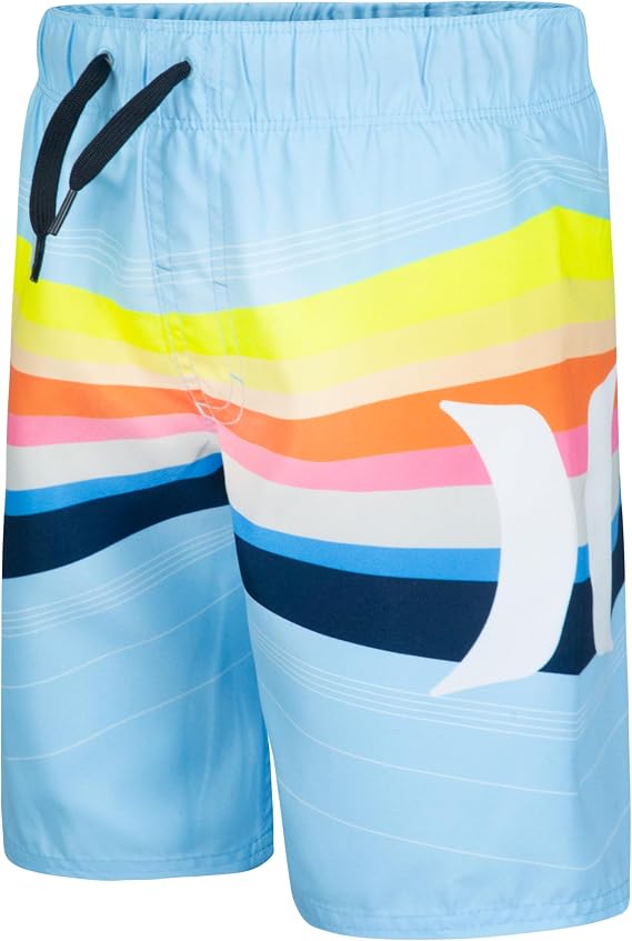 Hurley Kids Mini Vacay Stripe Pull On Swim Trunk (Big Kid) - skull swimsuit