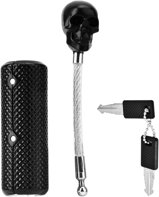 Customs Password Skull Lock – Suitcase & Backpack Lock, Black