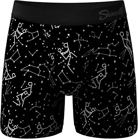 Shinesty Ball Hammock Boxer Brief - Pouch Underwear For Men with Fly - skull swimsuit