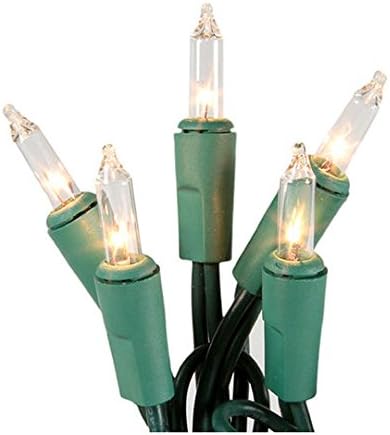 Clear Christmas Lights 20 count - 6.5 Feet - For Indoor Use - UL Listed - string light