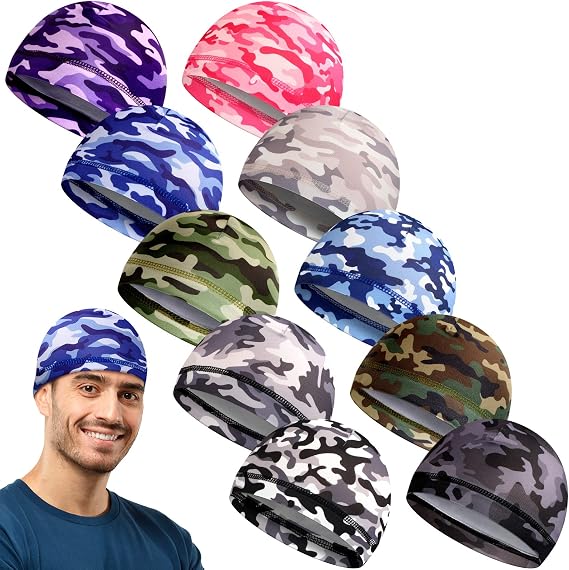 Tarpop 10 Men Skull Welding Caps Helmet Hat Sweat Liner - skull swimsuit