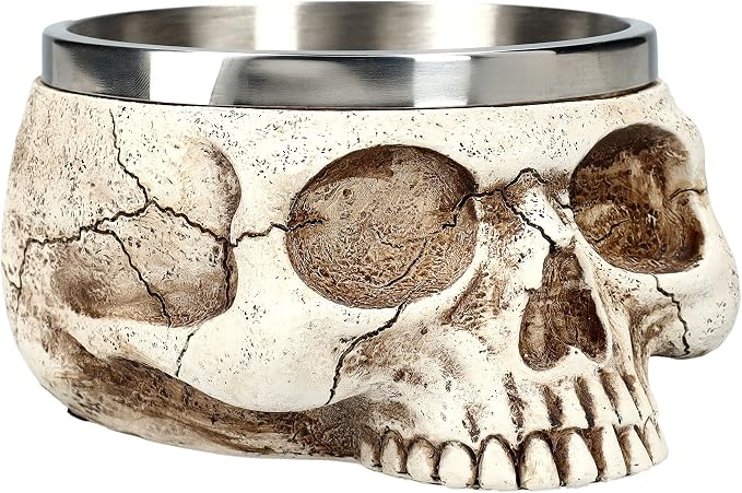 Pacific Giftware Skull Smugdge Bowl, 5.5-inch Length, Resin - skull ashtray