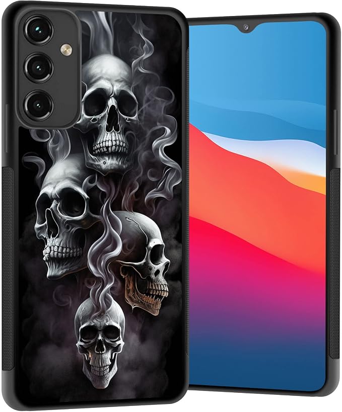 for Galaxy A14 5G Case,Slim Anti-Scratch Architecture TPU Shockproof Protective Case Cover for Samsung Galaxy A14 5G 6.6 Inch,Unique Skull - Skull phone case
