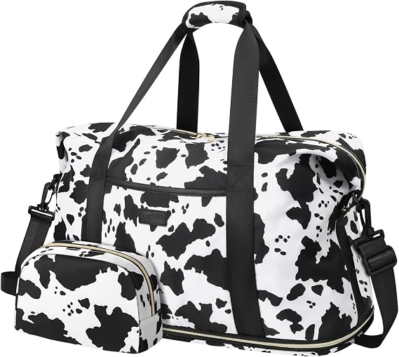 Capolo Expandable Travel Duffle Bag Weekender Overnight Bags for Women Men - skull suitcase
