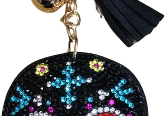 Popfizzy Rhinestone Keychains for Women and Girls, Bling Purse Charms, Birthday Gifts for Her, Backpack Accessory, Bag Charms