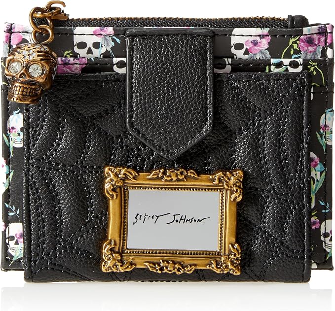 Betsey Johnson Spider Bifold Wallet - skull wallet
