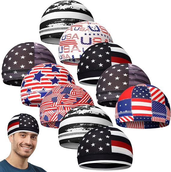 Tarpop 10 Men Skull Welding Caps Helmet Hat Sweat Liner - skull helmet