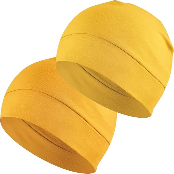 Headshion 100% Cotton Skull Caps Beanie Sleeping Hats for Men Women - skull hat