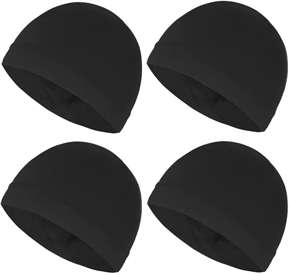 Sweat Wicking Skull Caps Cooling Helmet Liner Hat Running Beanie Cycling Skullcap Sleeping Cap for Men Women - skull hat