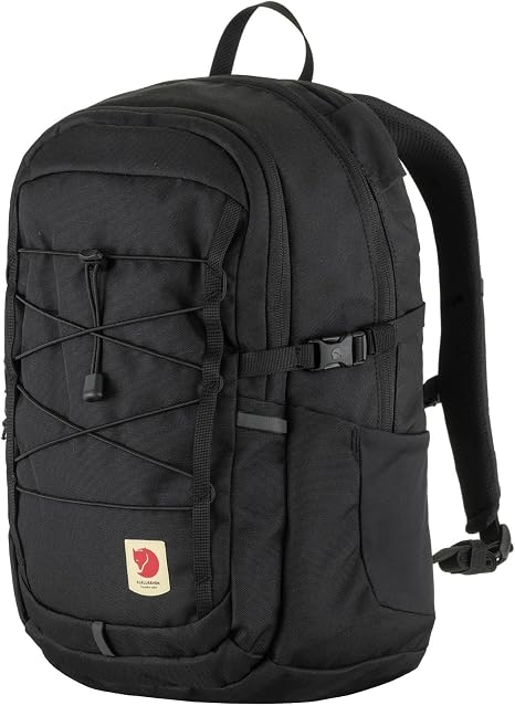 Fjällräven Skule 20 Backpack - Lightweight Durable Everyday Travel Laptop Bag, Black - skull backpack