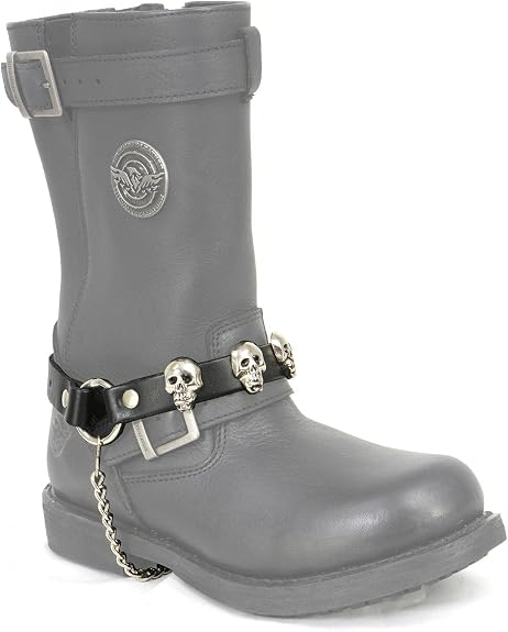 Milwaukee Leather Boot Chains Collection for Motorcycle & Western Boots - Includes 1 Item Only (QTY 1) - sugar skull boots