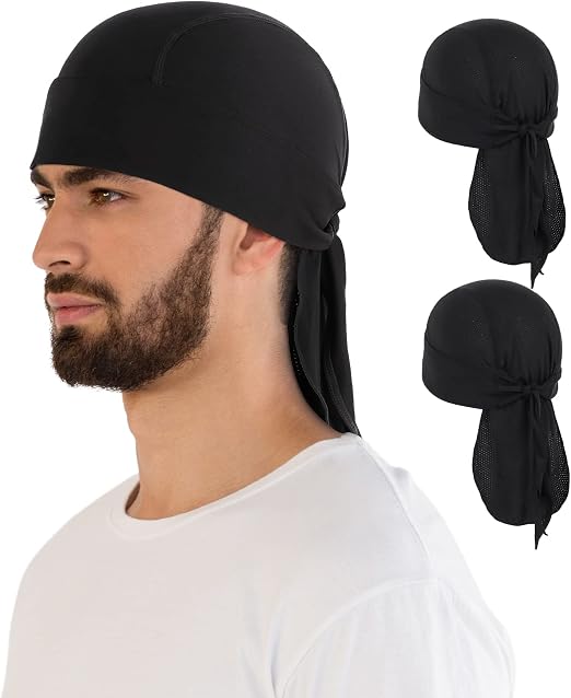 MELASA Cooling Do Rags Skull Cap Helmet Liner Breathable Sweat-Seal - skull helmet