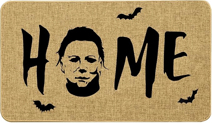 Halloween Door Mat Home Mats 17 X 29 Inch Horror Movie Doormat Decorative Entrance Matt Non-Slip Rubber Backing Floor Mat Washable Seasonal Welcome Rugs for Indoor Outdoor - skull floor mat