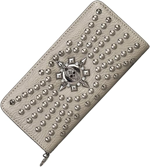 Gothic Skull Wallets for Women, Sugar Skull Western Cross Clutch Wallet, Day of the Dead Wristlet Purse - sugar skull handbags for sale