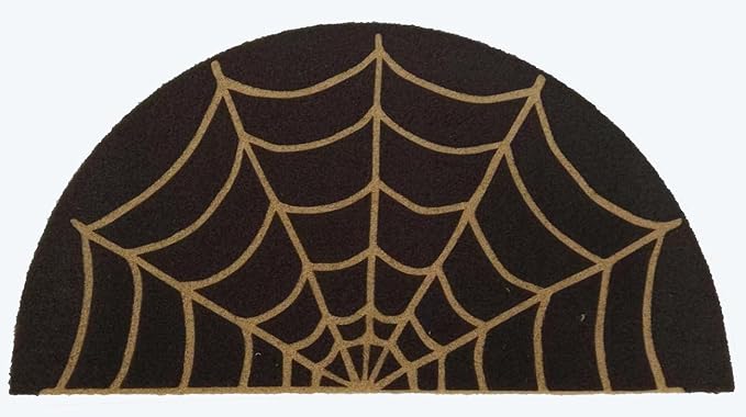 Spider-Web Dark Welcome Doormat Outdoor-Entrance Halloween Door-Mat