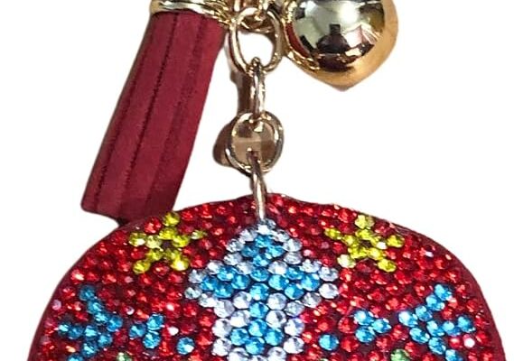 Popfizzy Rhinestone Keychains for Women and Girls, Bling Bag Charm, Backpack Charms, Sparkle Purse Charm, Best Gift for Women