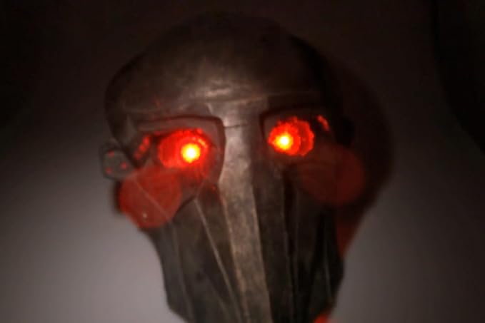 2 Pcs Red Eye Superhero Halloween Glowing LED Light Kit, RGB Helmet Decoration for Cosplay Mask Light Eyes DIY Projects Soft Light Beads Battery Not Included - string light