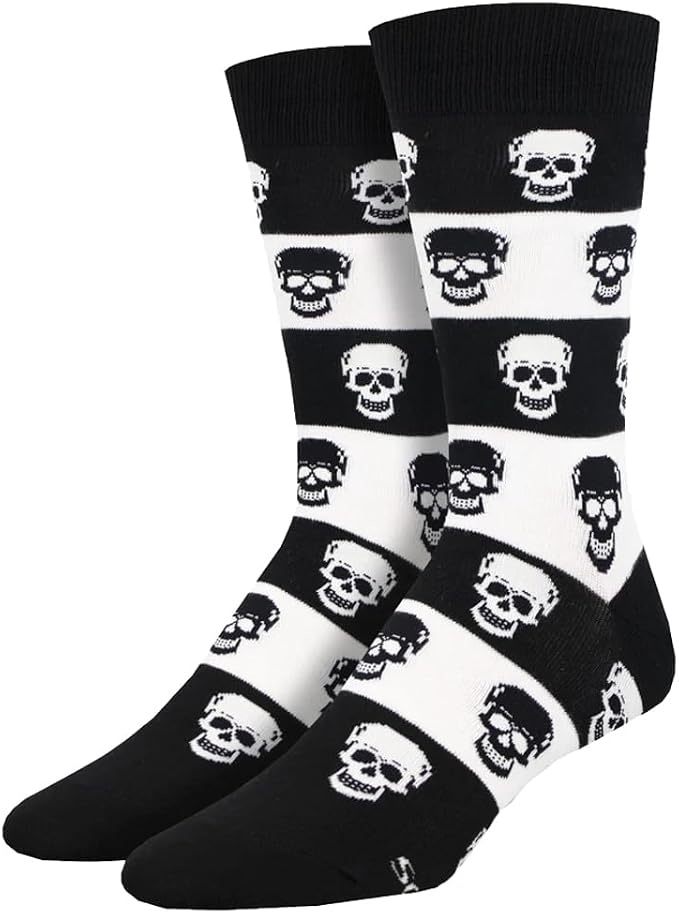 Socksmith Men's Crew Socks Skulls - sugar skull costume
