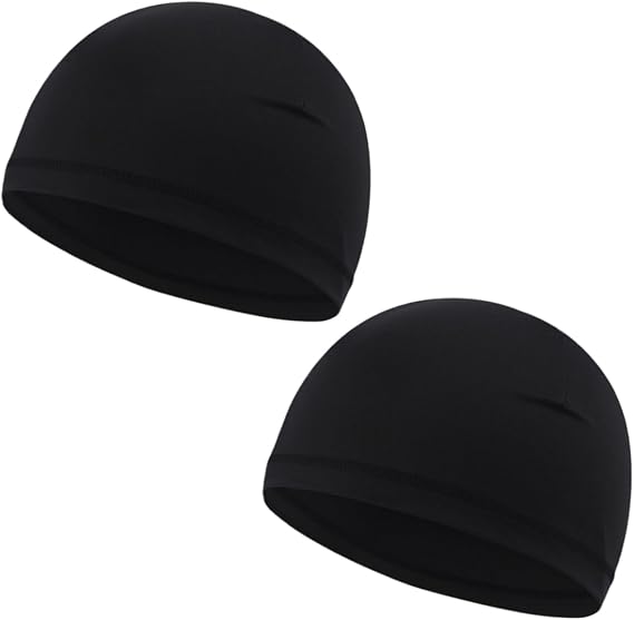 Kids Skull Cap - Comfortable and Protection Helmet Liner Caps for Children Black(2 Pieces) - skull helmet