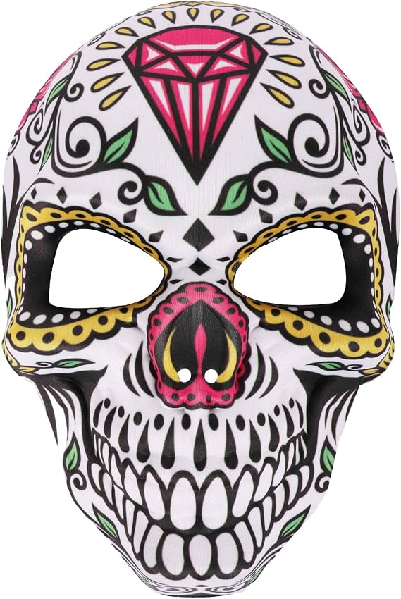Halloween Masks Mexican Sugar Skull Full Face Masks Day of The Dead Masquerade Costume Masks for Carnival Bar Cosplay - sugar skull dress