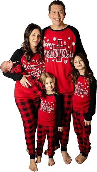 #followme Matching Christmas Pajamas for Family or Couples – Santa’s Squad - skull pajamas