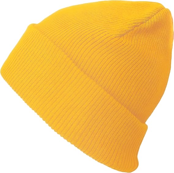 The Hat Depot - 100% Cotton Soft and Light Cuffed Skull Plain Daily Washed Beanie - skull hat