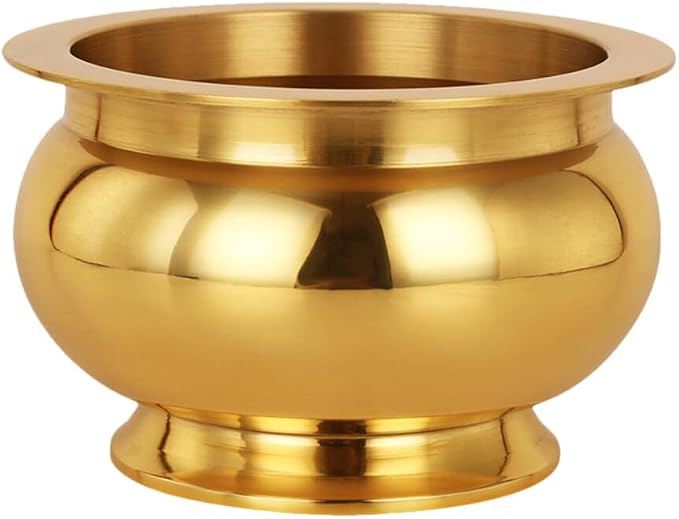 Homsfou Copper Incense Burner 3.18In Religious Censer Holder Metal Incense Pot for Buddhist Meditation Home Decor - skull incense burner