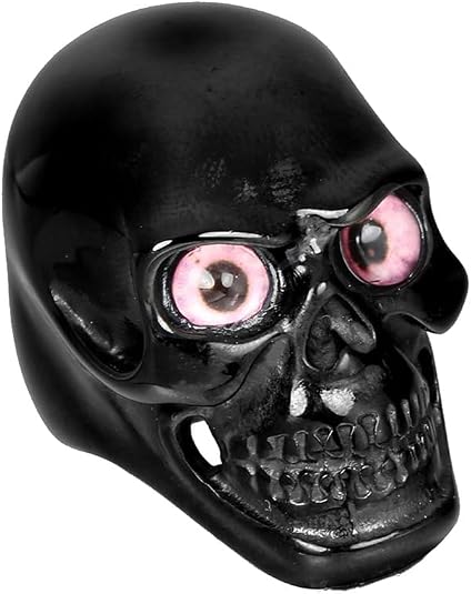 HIJONES Men's Jewelry Stainless Steel Skull Ring - skull jacket