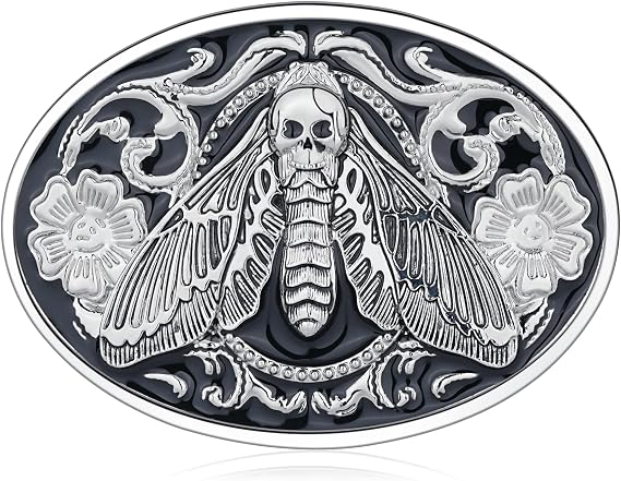 Turquoise Belt Buckle for Men Western Texas Longhorn Bull Rodeo Belt Buckle American Cowboy Chic Gift - skull wallet