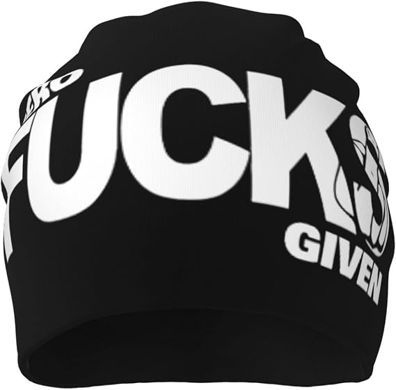 Zero Fucks Given 0 Funny Beanie Warm Knit Hat Soft Skull Cap for Men Women - skull jacket