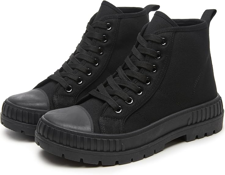 Rominz Women’s High Top Platform Sneakers Canvas Shoes