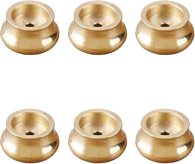 ZYAMY 6PCS Incense Holder Mini Cone Burner Brass Gold Chinese Indoor and Outdoor Decorative Metal Ash Collector 0.13 Inch Hole Diameter for Yoga Studio Meditation Buddhist Temple - skull incense burner