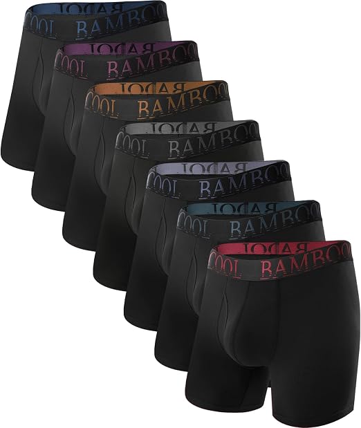 BAMBOO COOL Ultra Soft & breathable Mens Underwear Boxer Briefs Pack - skull swimsuit