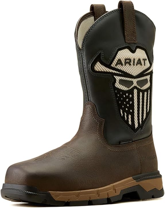 ARIAT Work Rebar Flex Western Venttek Incognito Work Boot - sugar skull boots