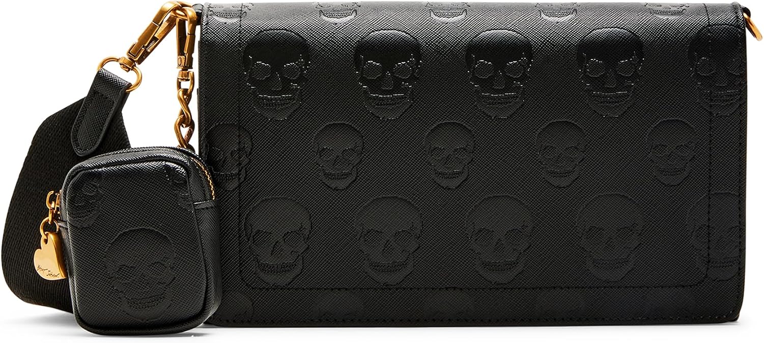 Betsey Johnson Skull Boss Wallet On A Chain - skull wallet
