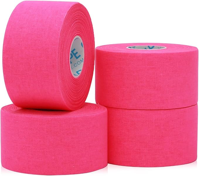 OK TAPE Athletic Sports Tape 4 Packs 45ft Per Roll Pink Strong Adhesion - skull sticker