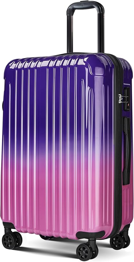 Expandable Carry on Luggage Suitcase with Wheels - skull suitcase
