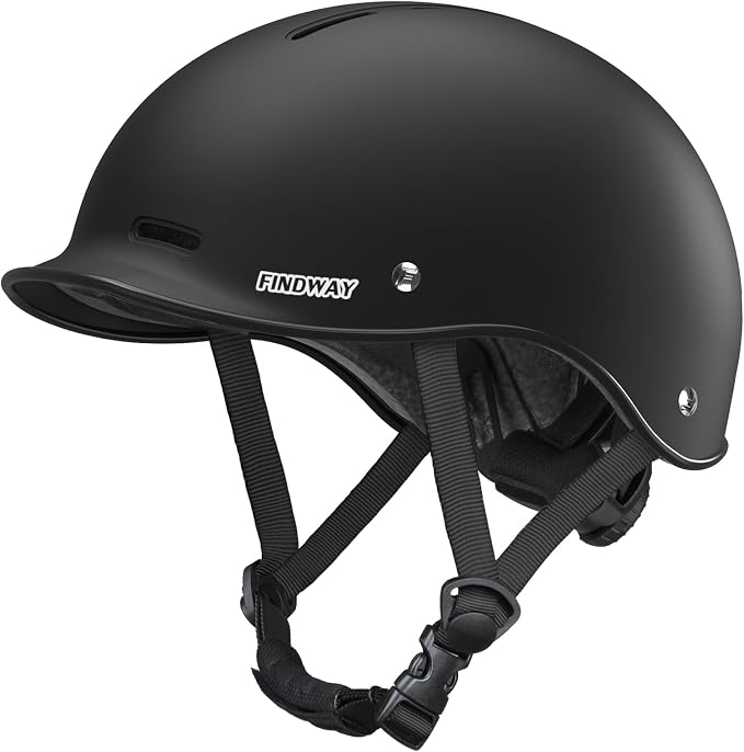 Findway Pro Bike Helmet for Adults,Adjustable Cycling Helmet for Men & Women [Safety Certified] Bicycle Helmet for Commuting, Road Biking, Skating with Adjustable Dial - skull helmet