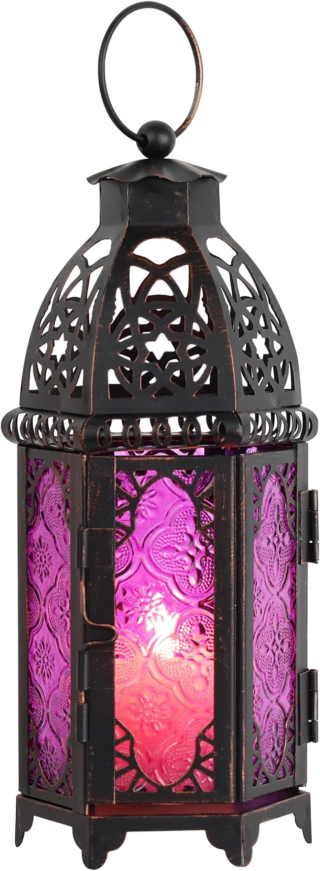 NEEDOMO Halloween Decorations,11” Moroccan Lanterns Decorative Indoor & Outdoor, Vintage Christmas Candle Holder, Metal Lanterns Decorative, Table, Patio, Porch, Shelf, Christmas Spring Home Decor