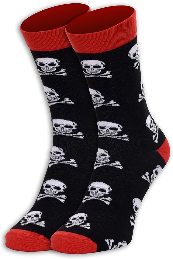 Animal-Themed Socks XL, Extra Large, Shoe Size 10-14 (Skull) - sugar skull costume