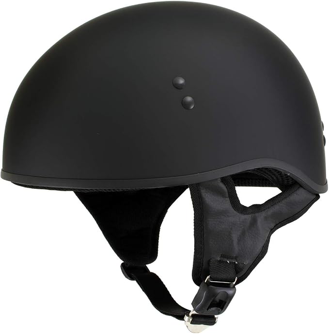 Hot Leathers Advanced Motorcycle DOT Skull Cap Classic Half Helmets Biker HLT - skull helmet