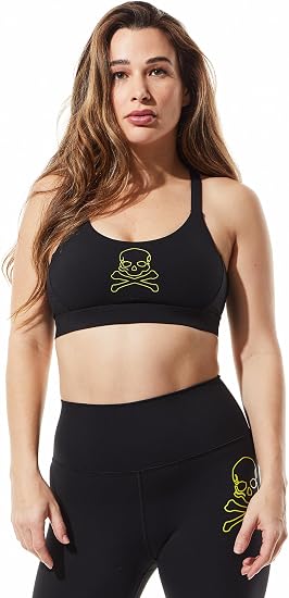 SoulCycle Women's Podium Bra Skull - skull swimsuit